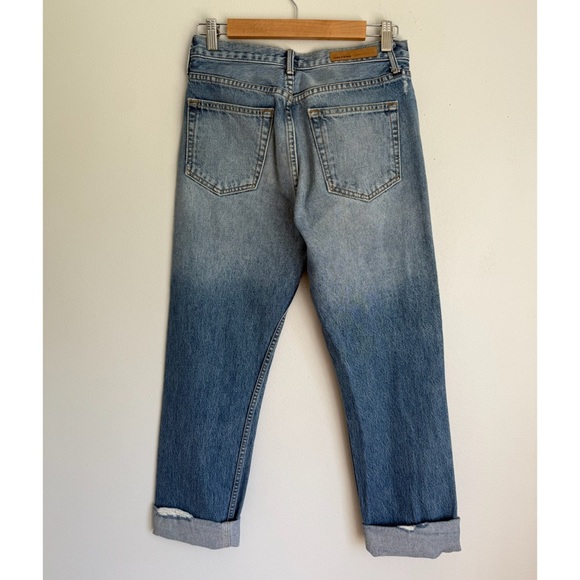 GRLFRND • Helena High-Rise Straight Selvedge Jean in Janie Blue - Picture 4 of 7